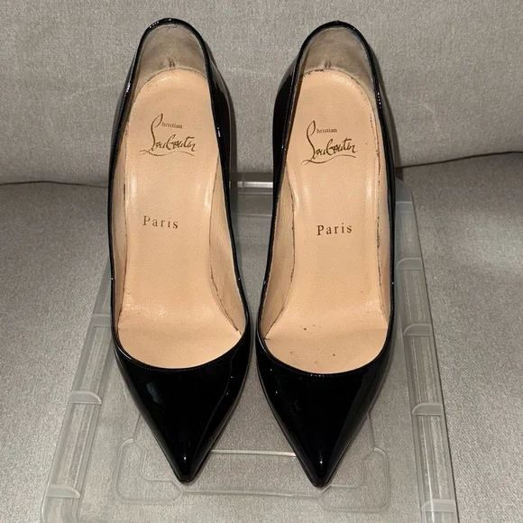 Christian Louboutin Pigalle 100mm Patent Leather Pumps - Picture 7 of 12